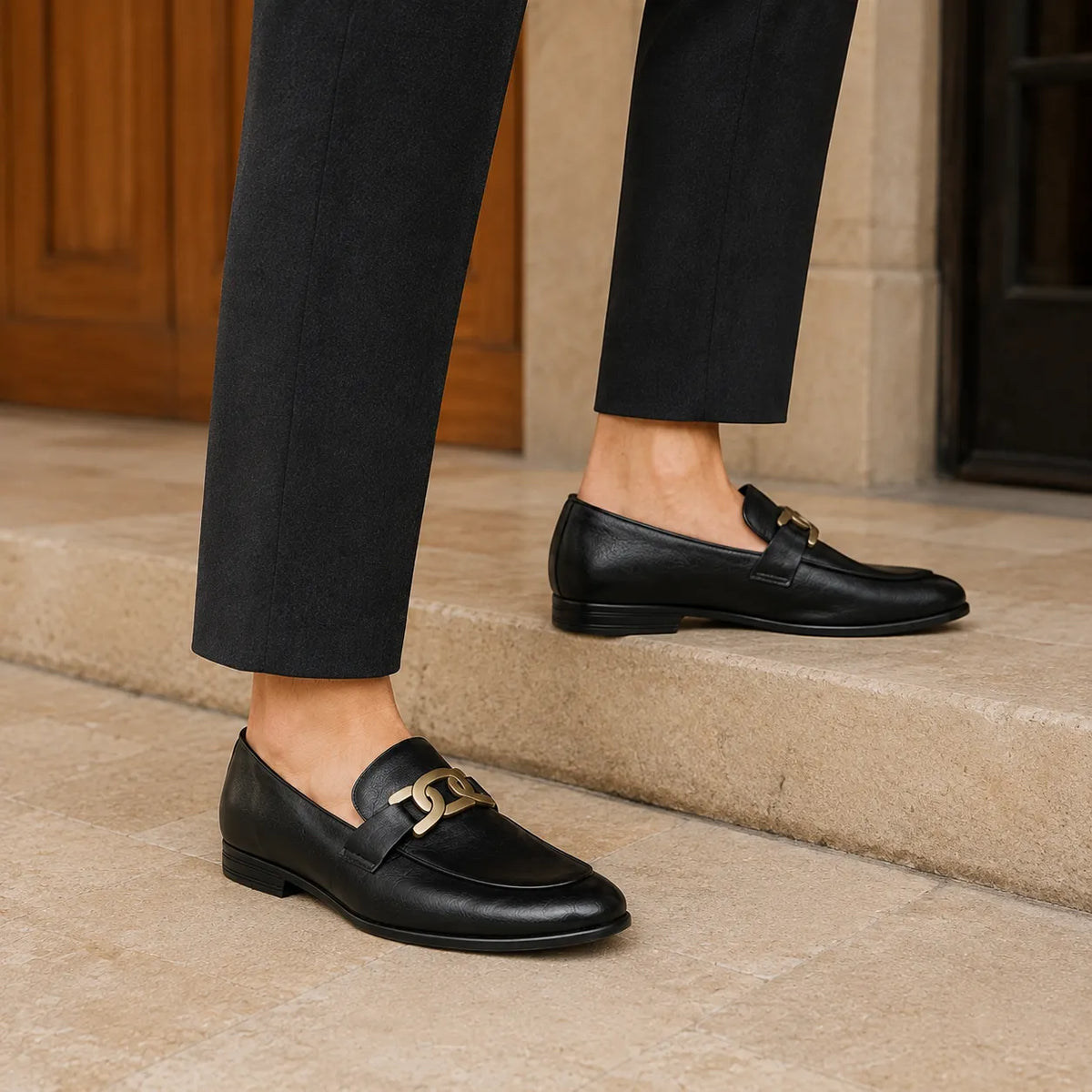 Mocassins Cuir Italien Pointu