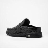 Mules Homme Cuir Croco Été