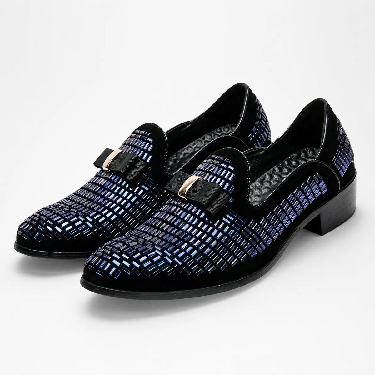 Mocassins Homme Strass Soirée Élégante