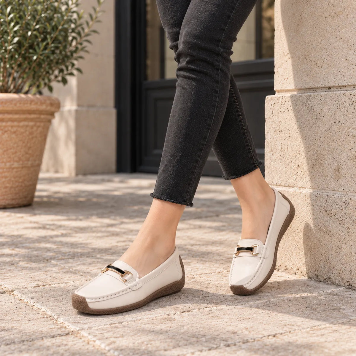 Mocassins Femme Cuir Grandes Tailles