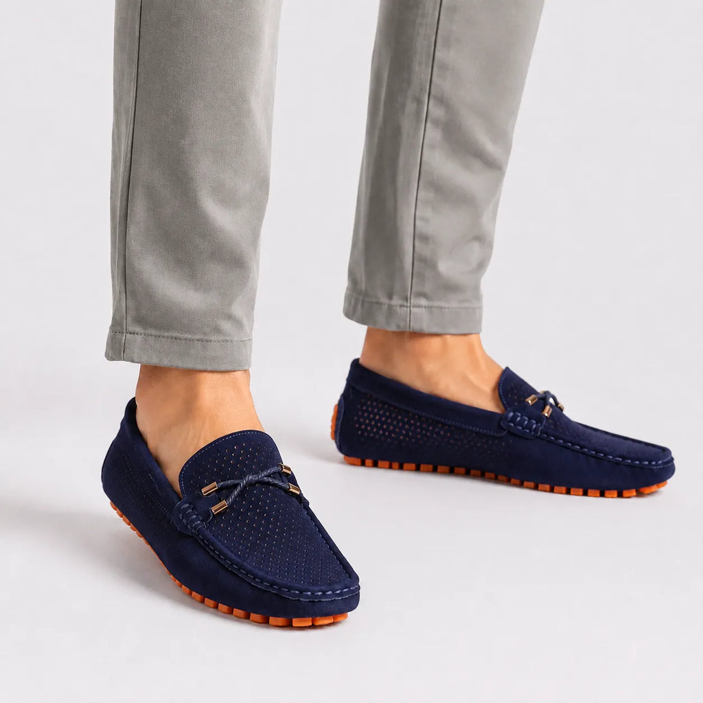Mocassins Homme Daim Léger Slip-On