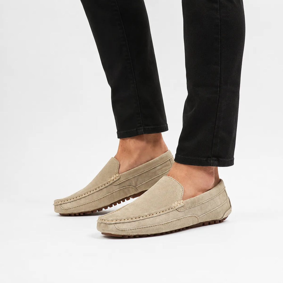 Mocassins Daim Fait Main Luxe