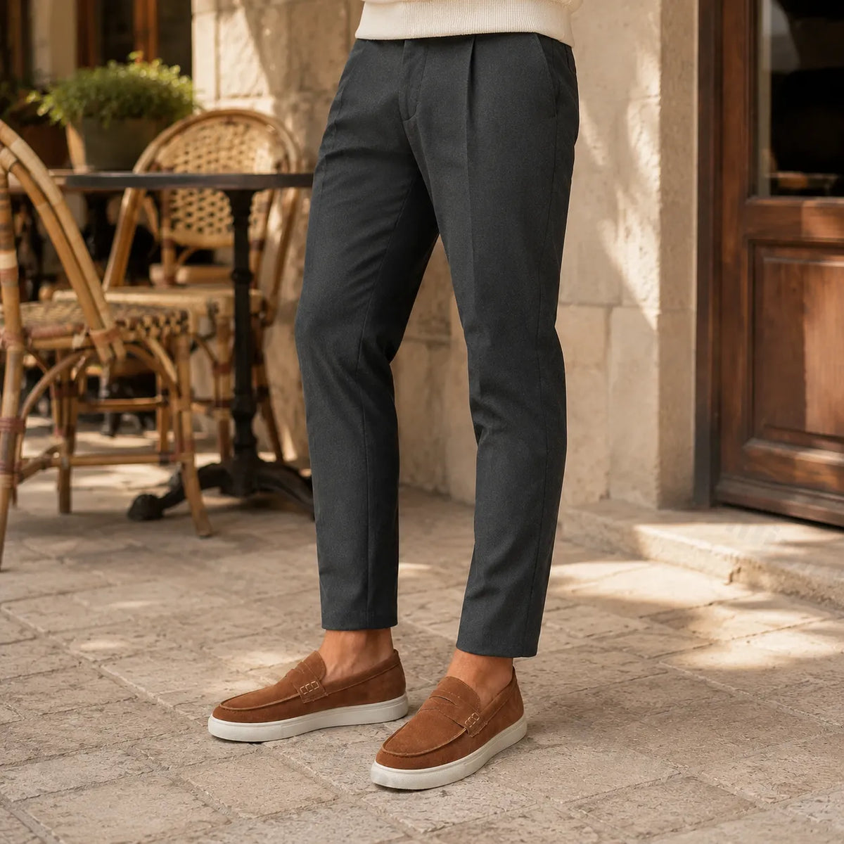 Mocassins Slip-On Plateforme Confortable