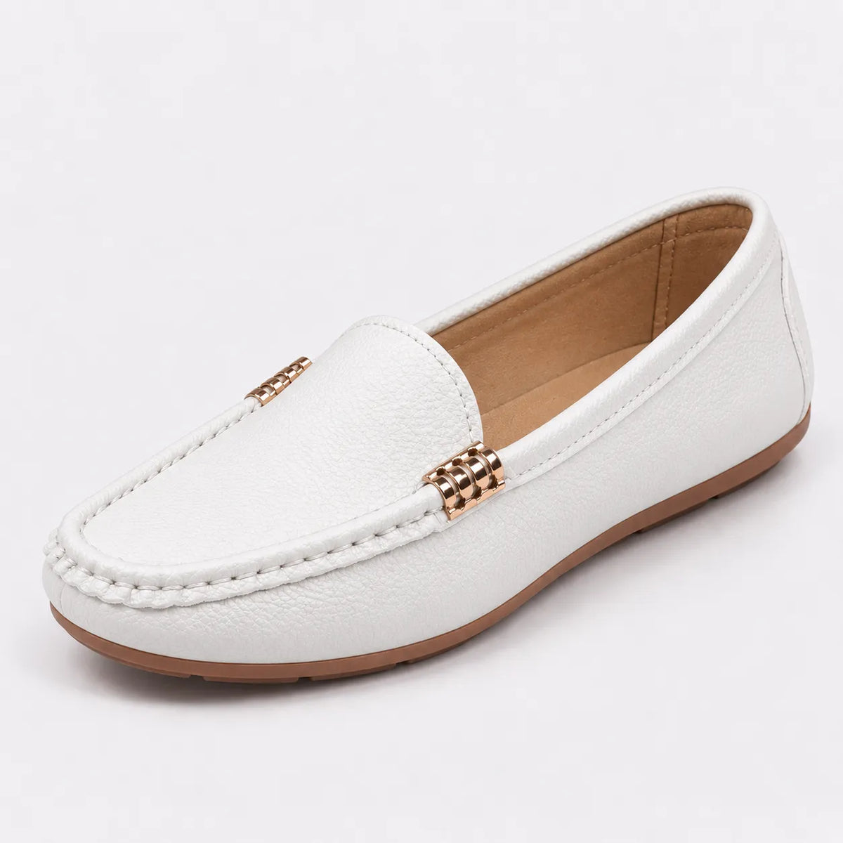 Mocassins Femme Cuir Léger Confort