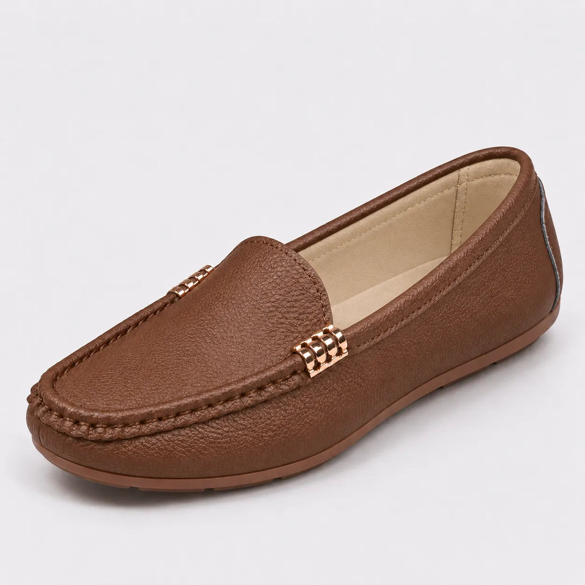 Mocassins Femme Cuir Léger Confort