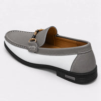 Mocassins Homme Cuir Boucle Métal Luxe