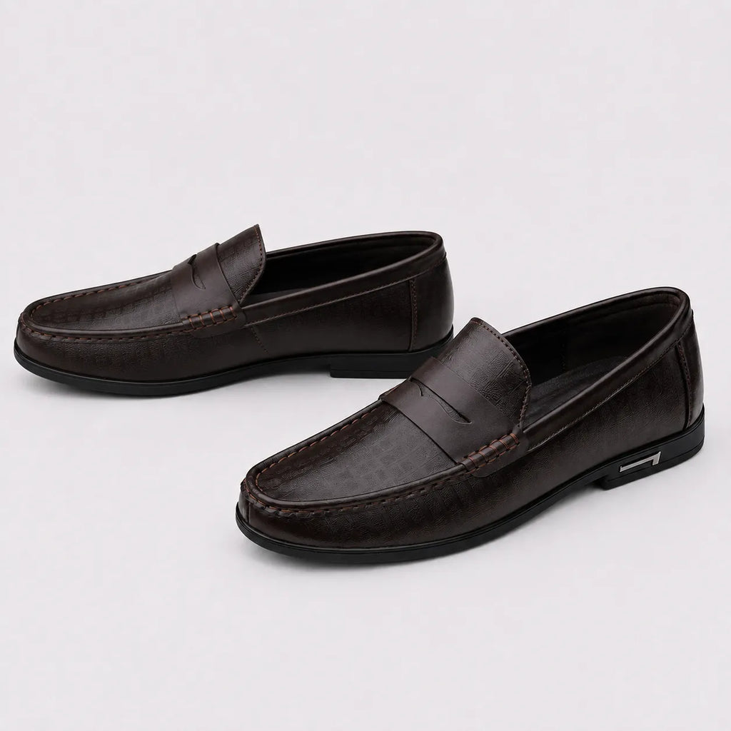 Mocassins Homme Cuir Style Italien