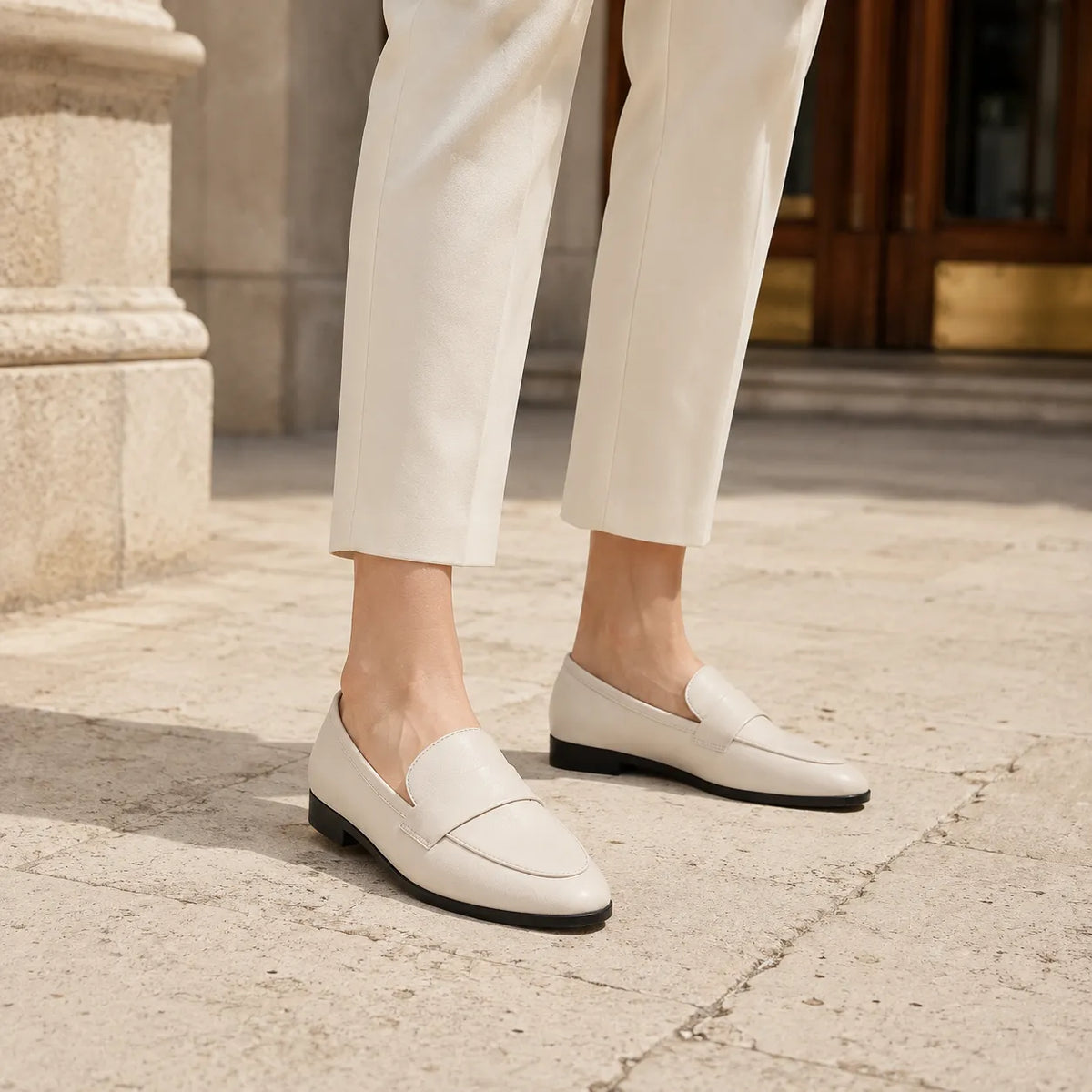 Mocassins Cuir Vintage British