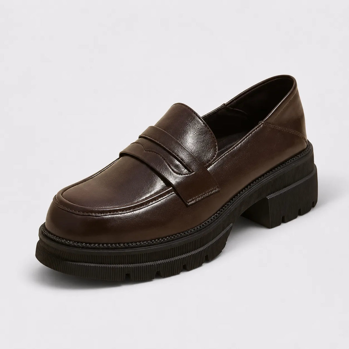 Mocassins Plateforme British Rétro