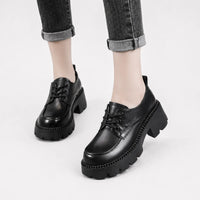 Mocassins Femme Talon Épais