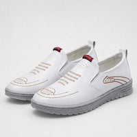 Mocassins Homme Cuir Couture Contrastée