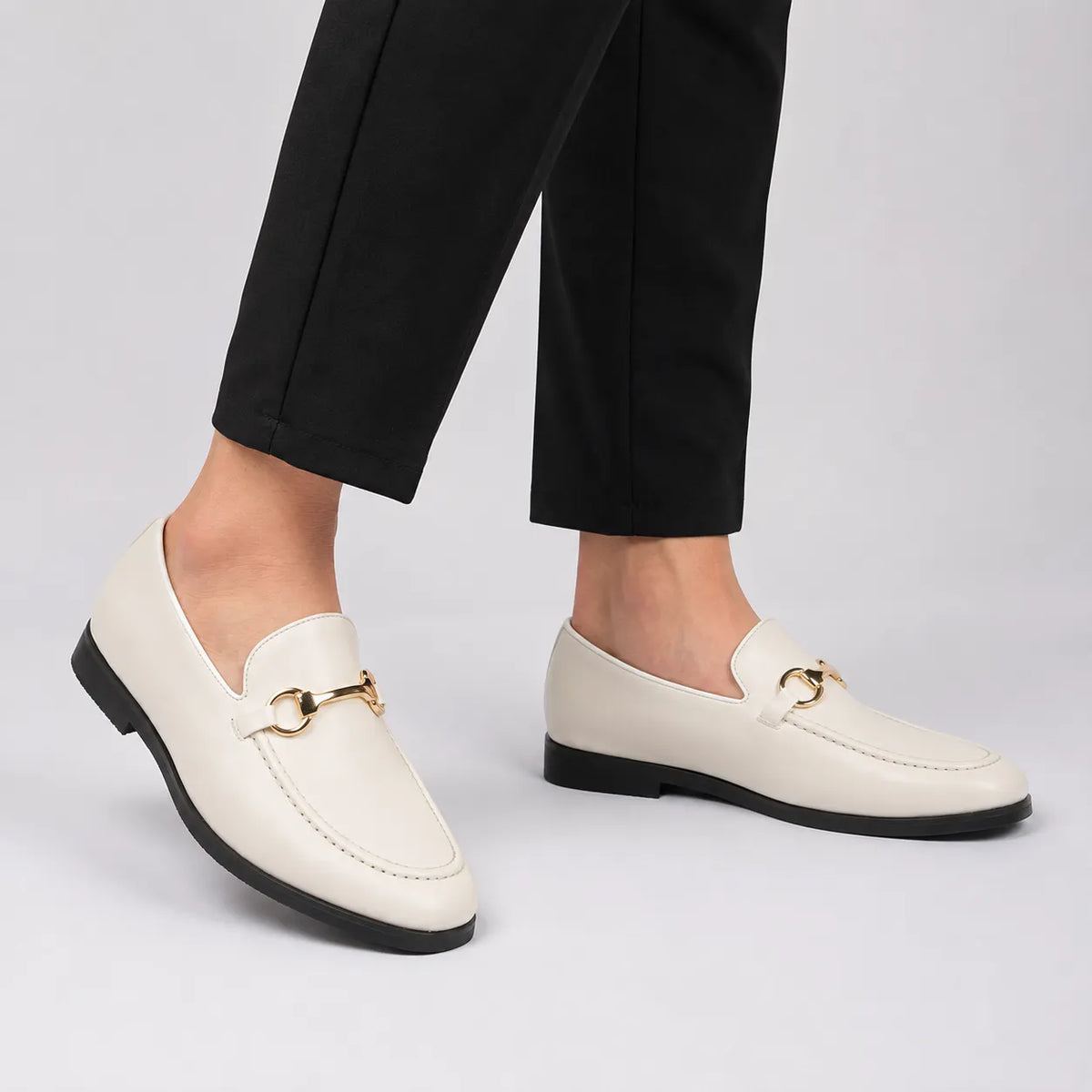 Mocassin à Mors Cuir Léger Slip-On
