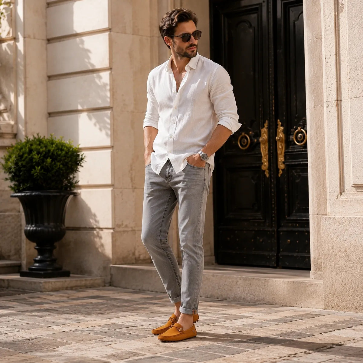 Mocassins Homme Daim Luxe