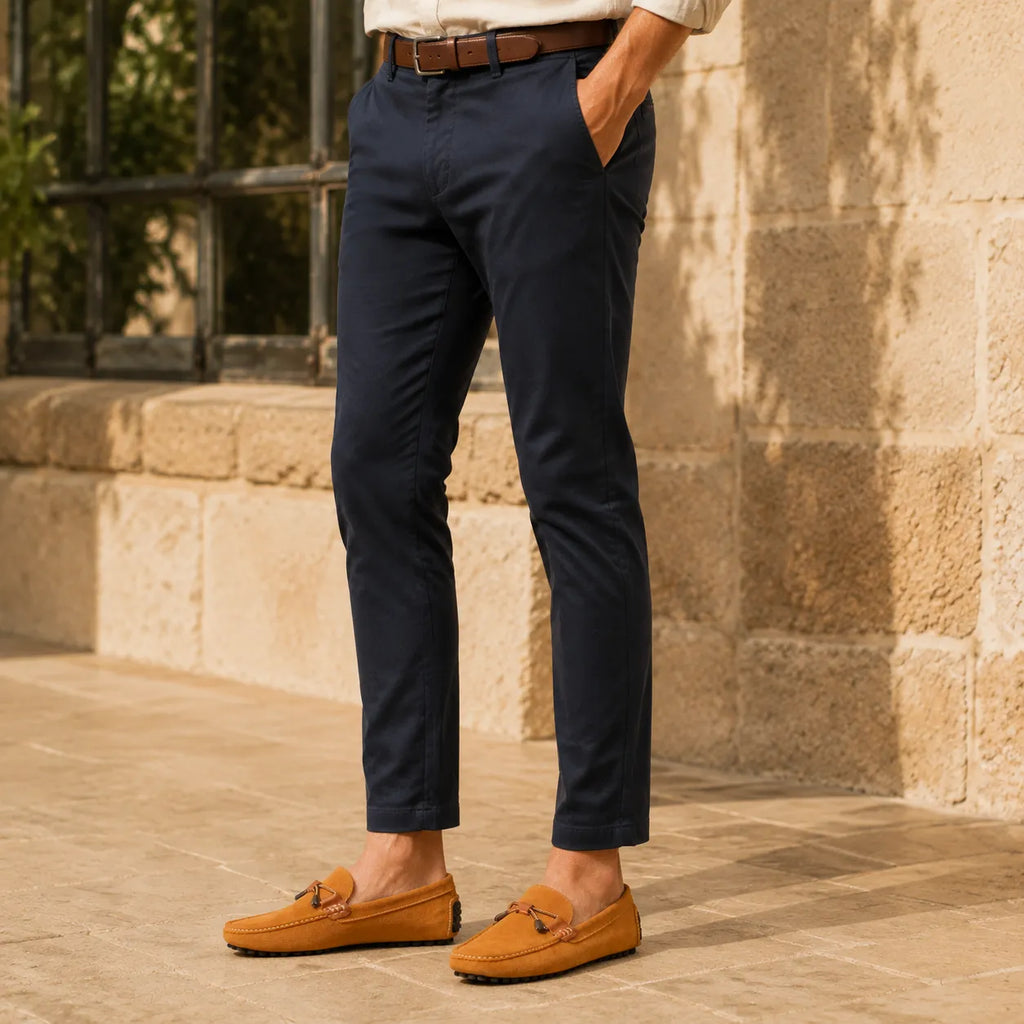 Mocassins Homme Daim Fait Main Driving