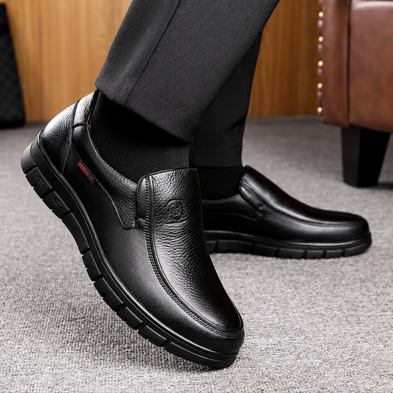 Mocassins Homme Cuir Véritable