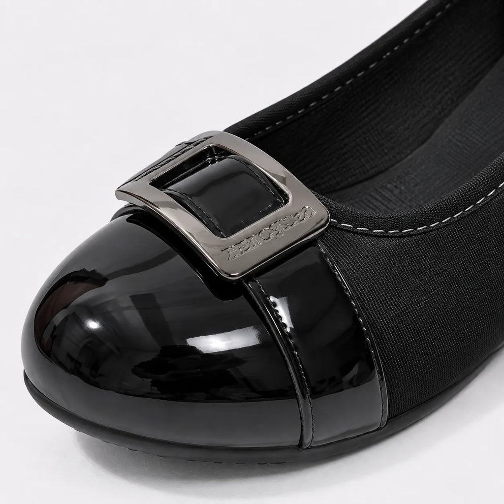 Mocassins Femme Boucle Carrée Vintage