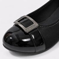 Mocassins Femme Boucle Carrée Vintage