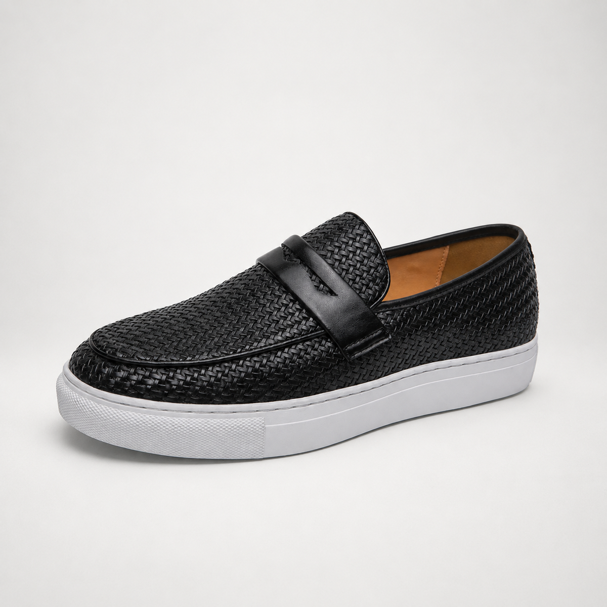 Mocassins Homme Cuir Tressé