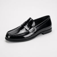 Mocassins Homme Cuir Verni Italien