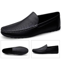 Mocassins Homme Cuir Aéré Été