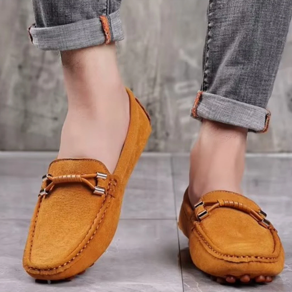 Mocassins Homme Daim Luxe