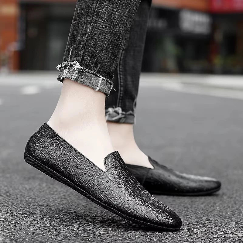 Mocassins Cuir Fait Main Italien