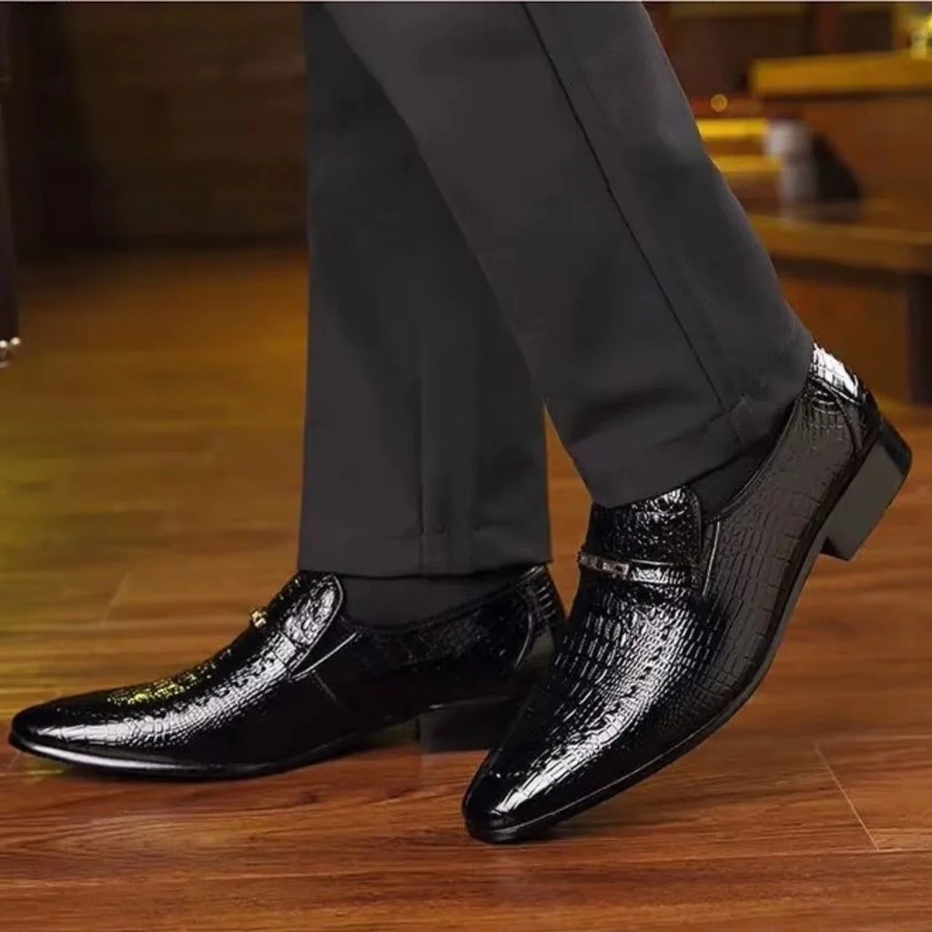 Mocassins Homme Cuir Croco