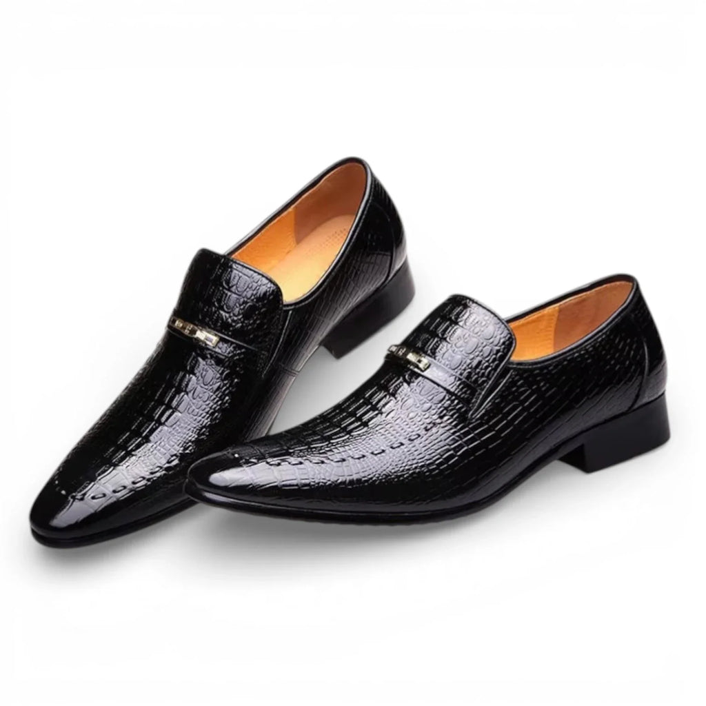 Mocassins Homme Cuir Croco