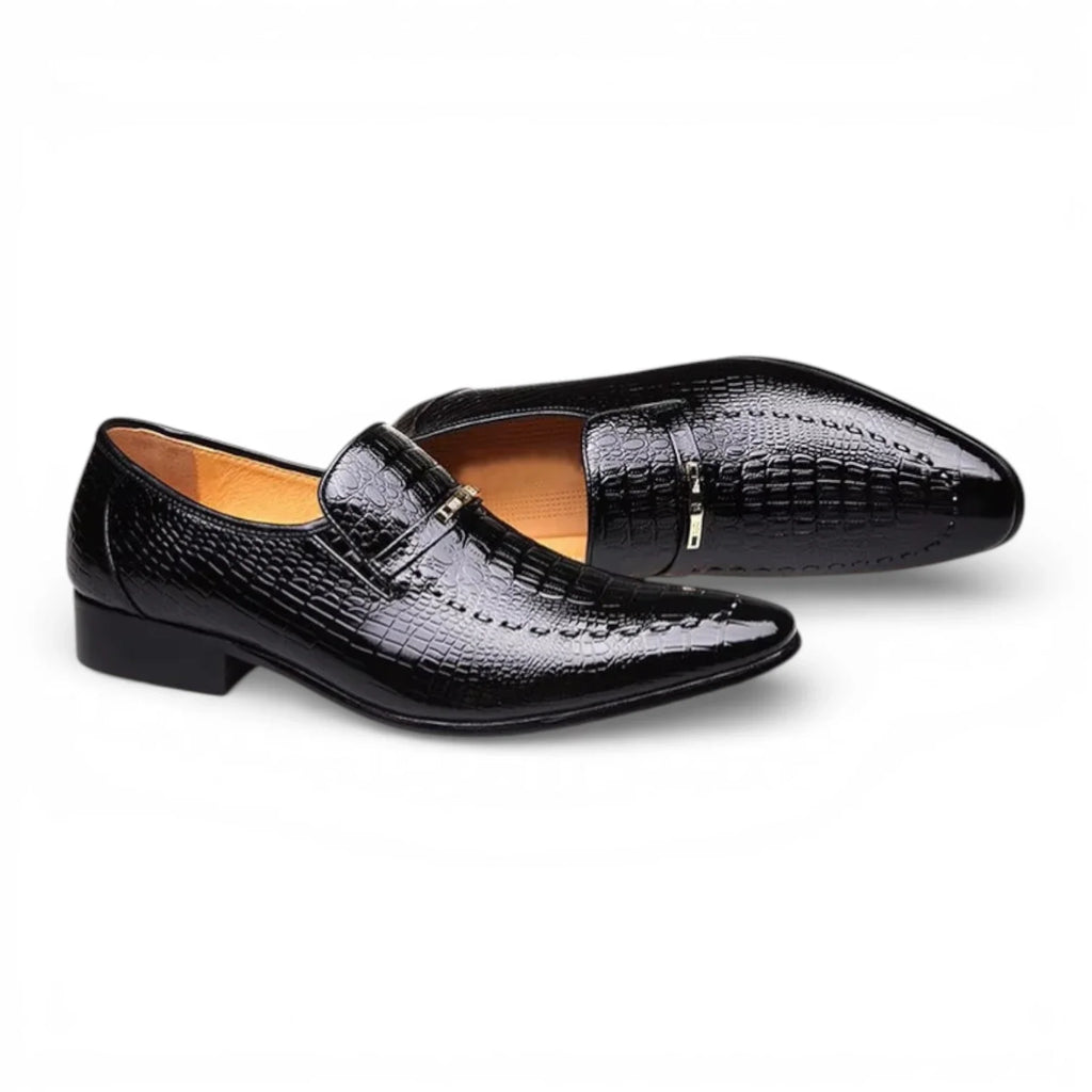 Mocassins Homme Cuir Croco