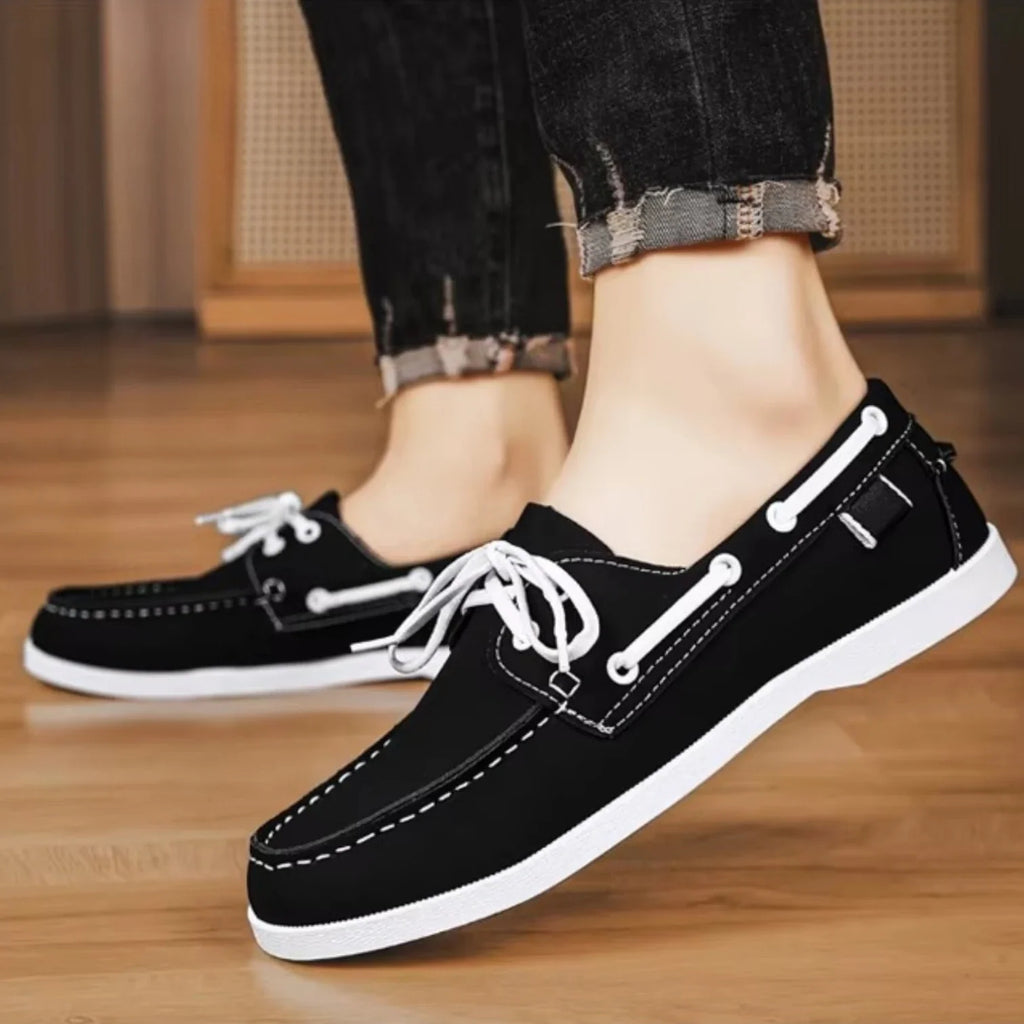 Mocassins Homme Bateau Cuir PU