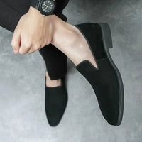 Mocassins Homme Daim Italien Élégant