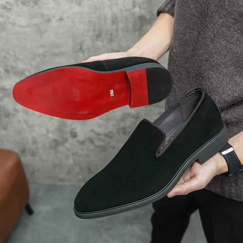 Mocassins Homme Daim Italien Élégant