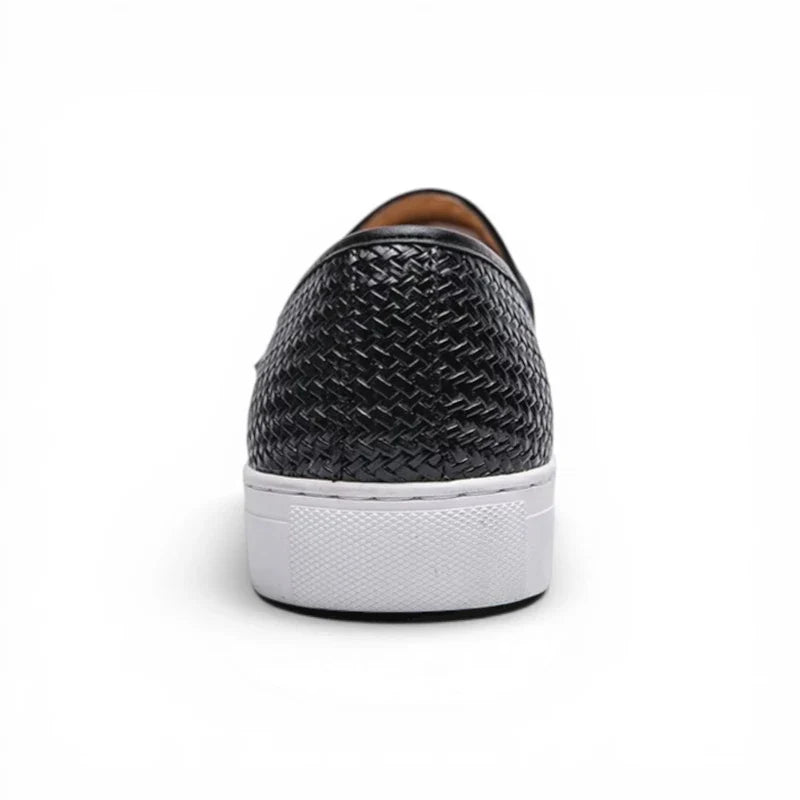 Mocassins Homme Cuir Tressé