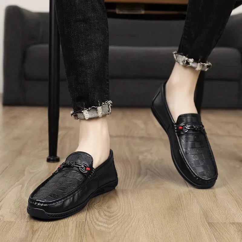 Mocassins Homme Italien Cuir