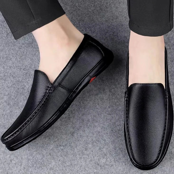 Mocassins Homme Cuir Italien Noir