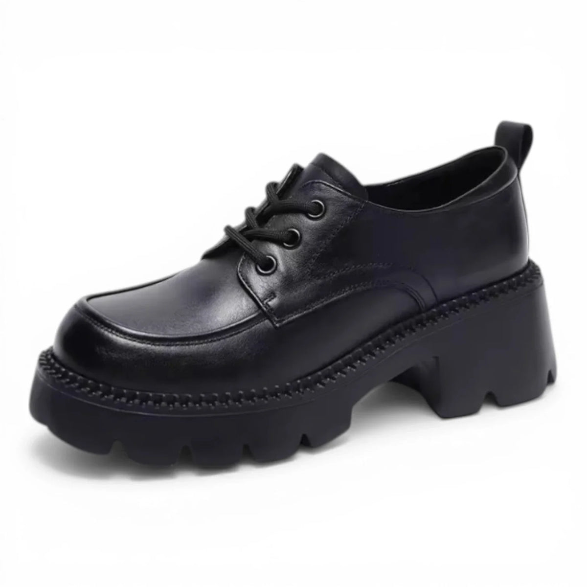 Mocassins Femme Talon Épais