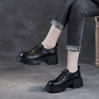 Mocassins Femme Talon Épais