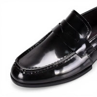 Mocassins Homme Cuir Verni Italien