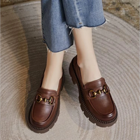 Mocassins Femme Cuir Talon Haut