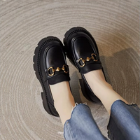 Mocassins Femme Cuir Talon Haut