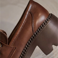 Mocassins Femme Cuir Talon Haut