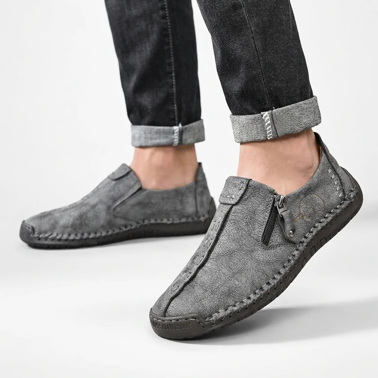 Mocassins Homme Cuir Grandes Tailles