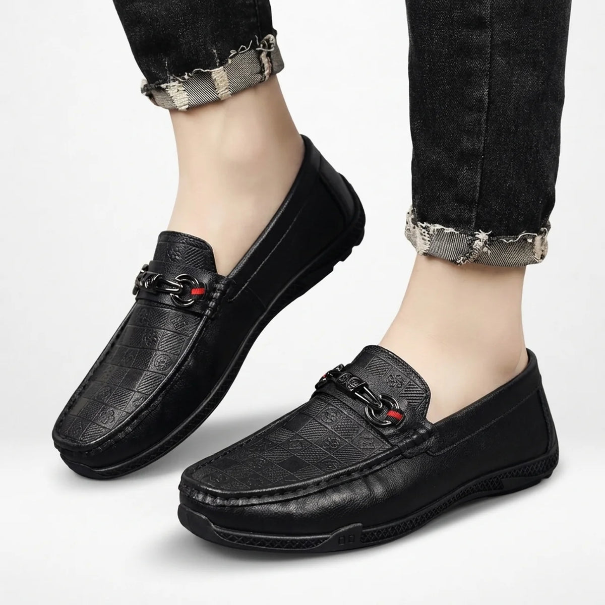 Mocassins Homme Italien Cuir