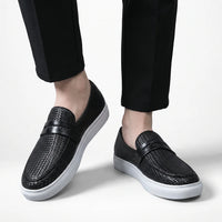 Mocassins Homme Cuir Tressé