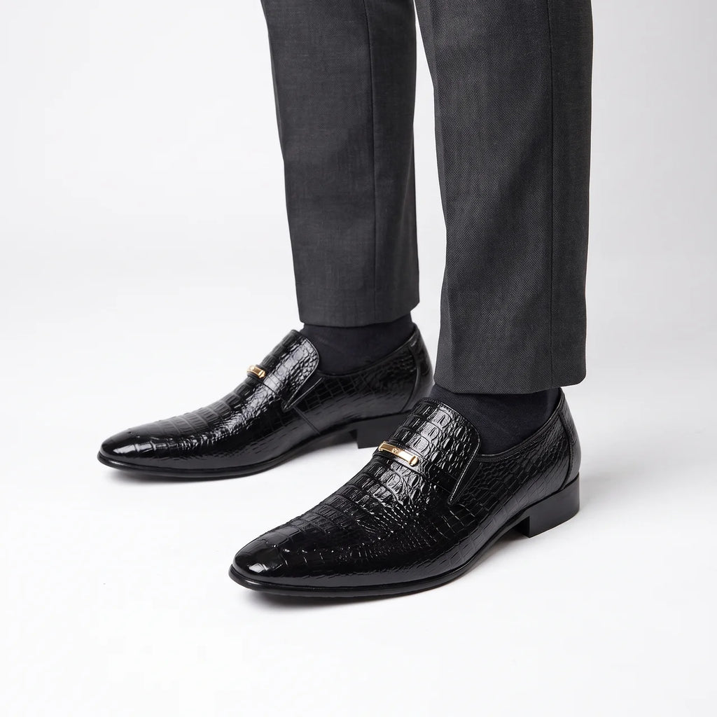 Mocassins Homme Cuir Croco