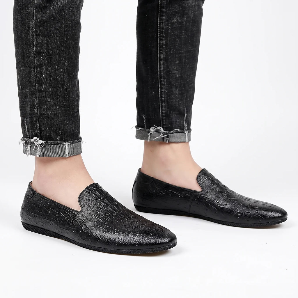 Mocassins Cuir Fait Main Italien