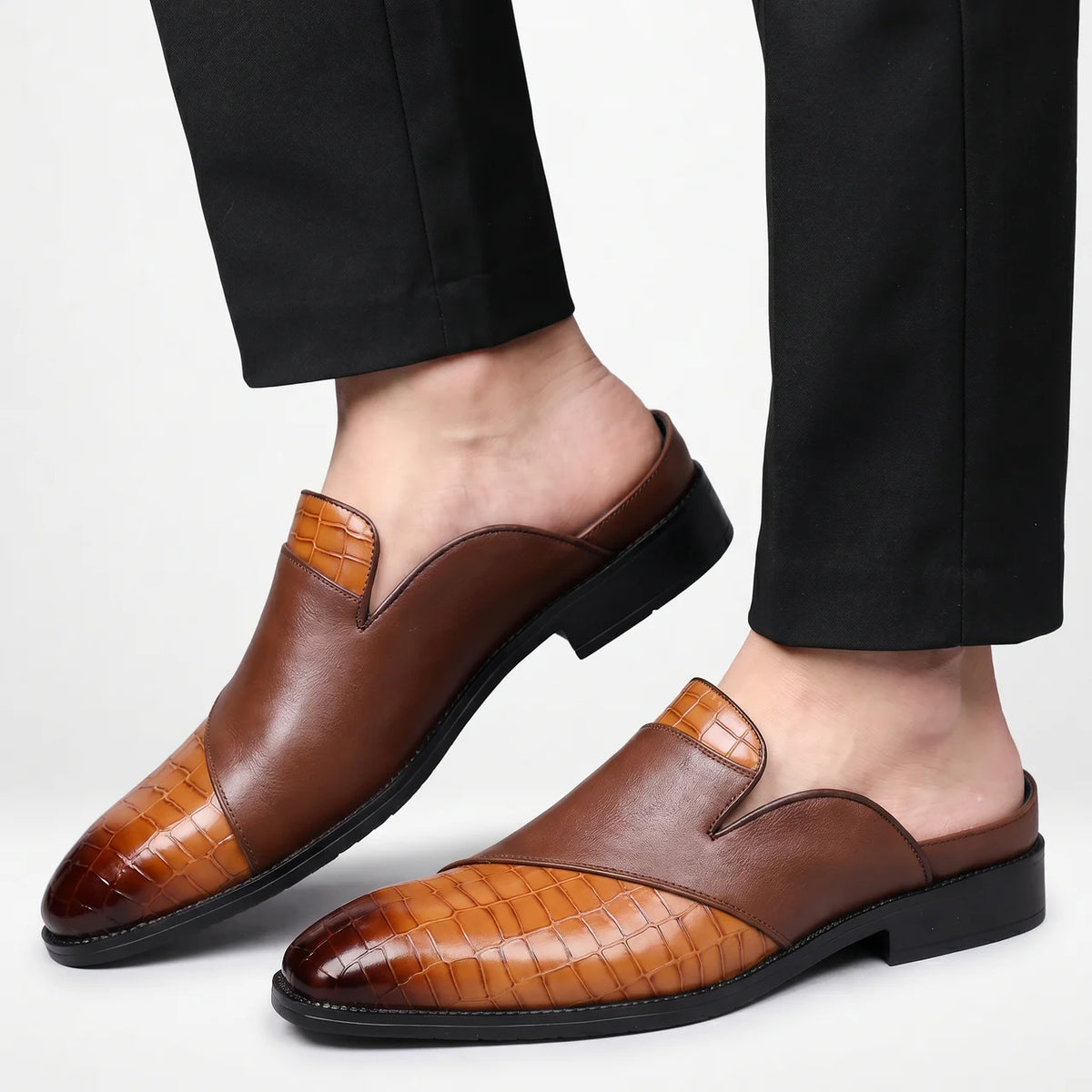 Mules Homme Été Cuir