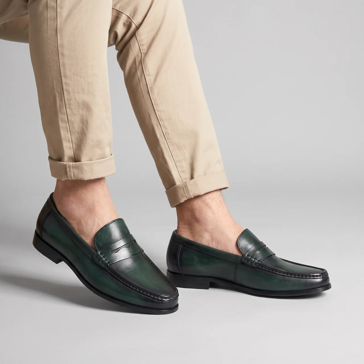 Mocassins Homme Penny Cuir Classique
