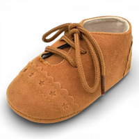 Mocassins Bébé Daim Lacets Franges