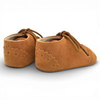 Mocassins Bébé Daim Lacets Franges